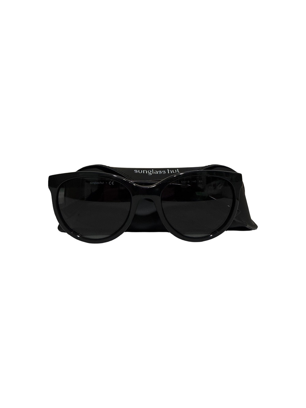Sunglass Hut Collection Black Oversized Sunglasses with Pouch